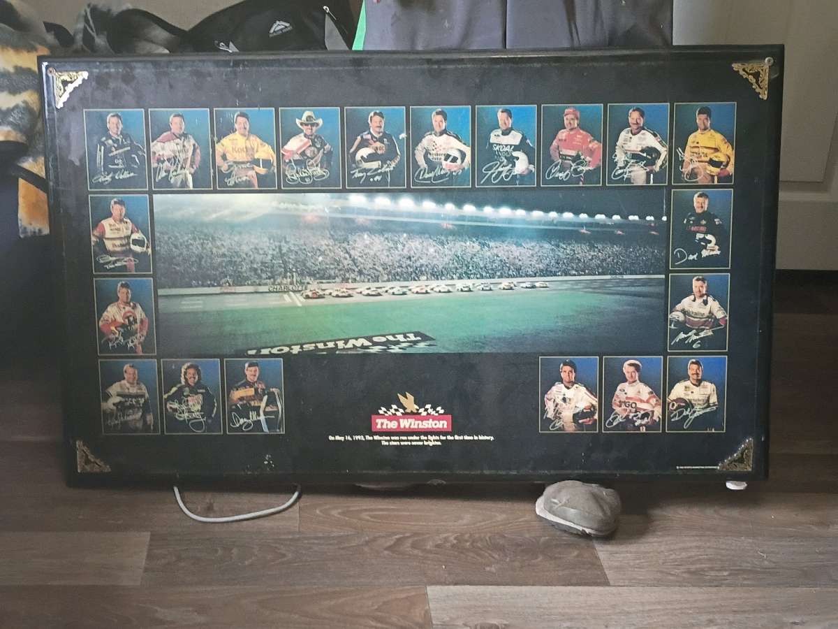 under The lights NASCAR painting