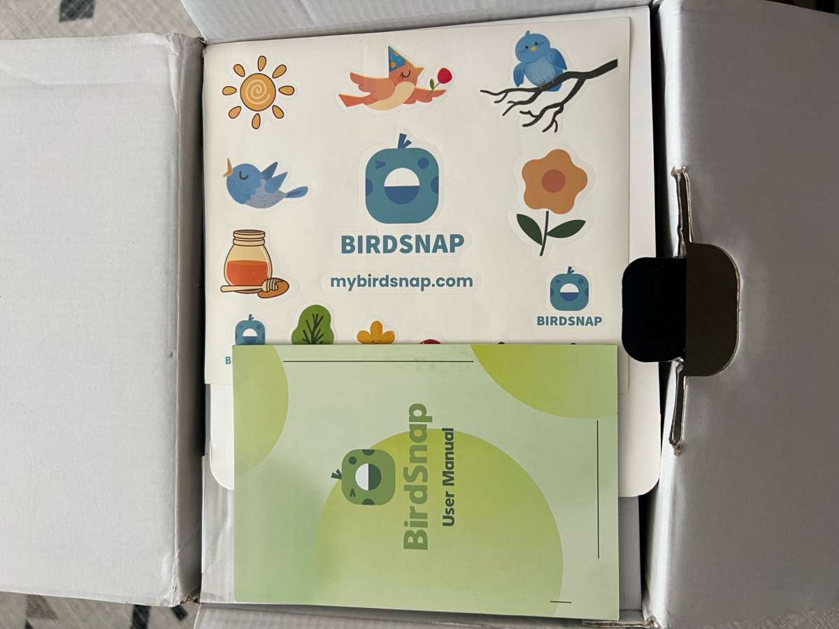 birdsnap PAV Bird Feeder with Camera Solar Panel 2K HD  64GB