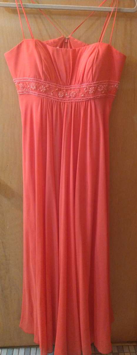davids bridal coral stunning dress size 8