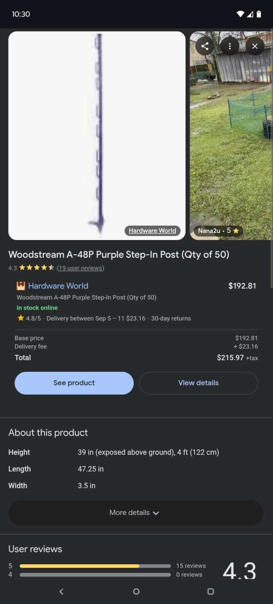 Step in fence posts save over 100