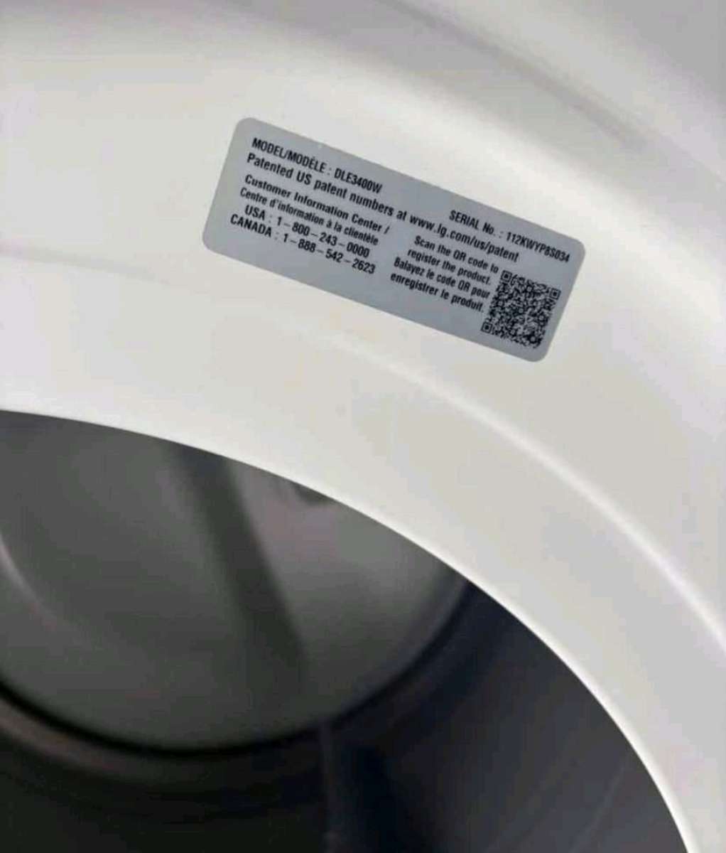 washer and dryer