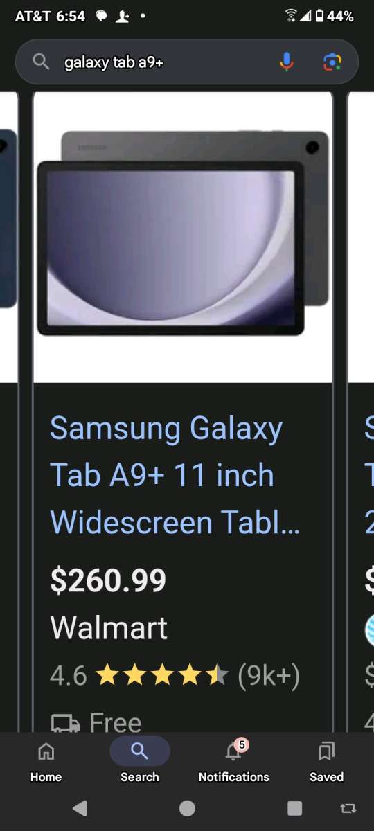 Samsung Galaxy tab 9 tabket