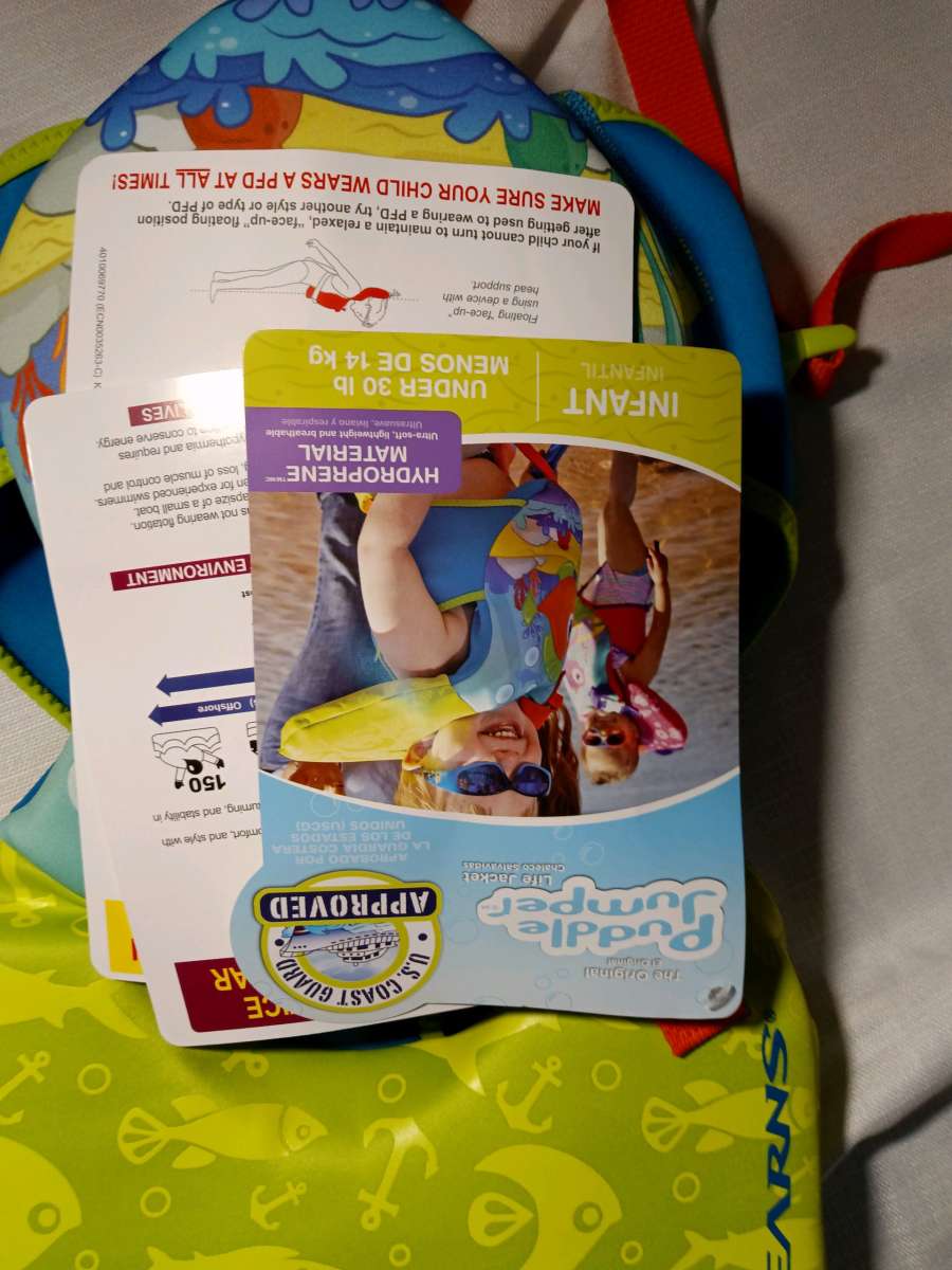 4 brand new Puddle jumpers life infant jumpsuit