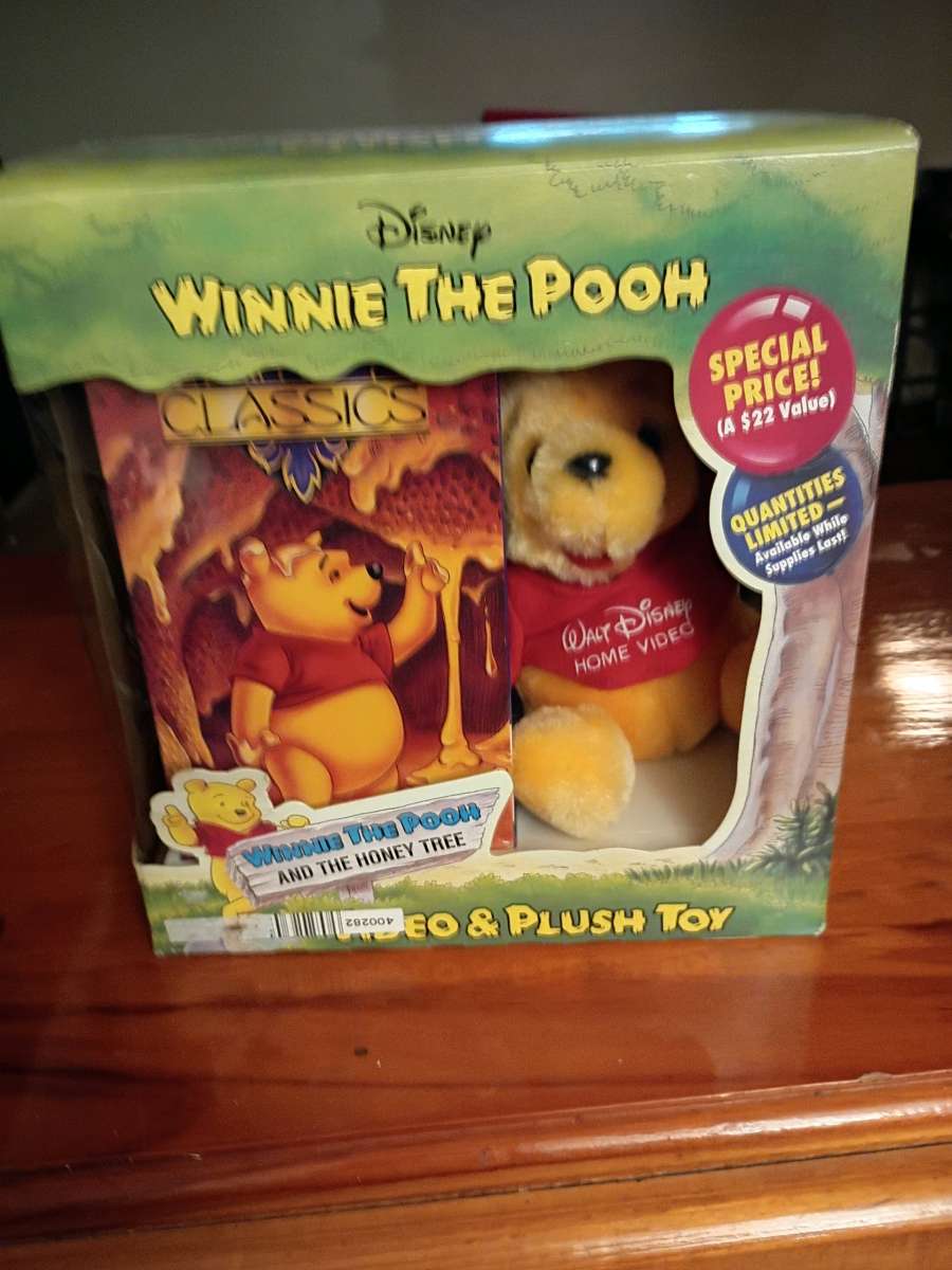 Winnie The Pooh Video And Plush Toy Never Opened