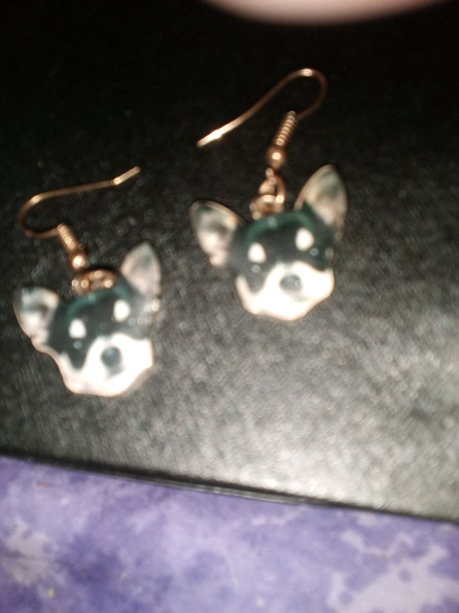 Boston terrier earrings
