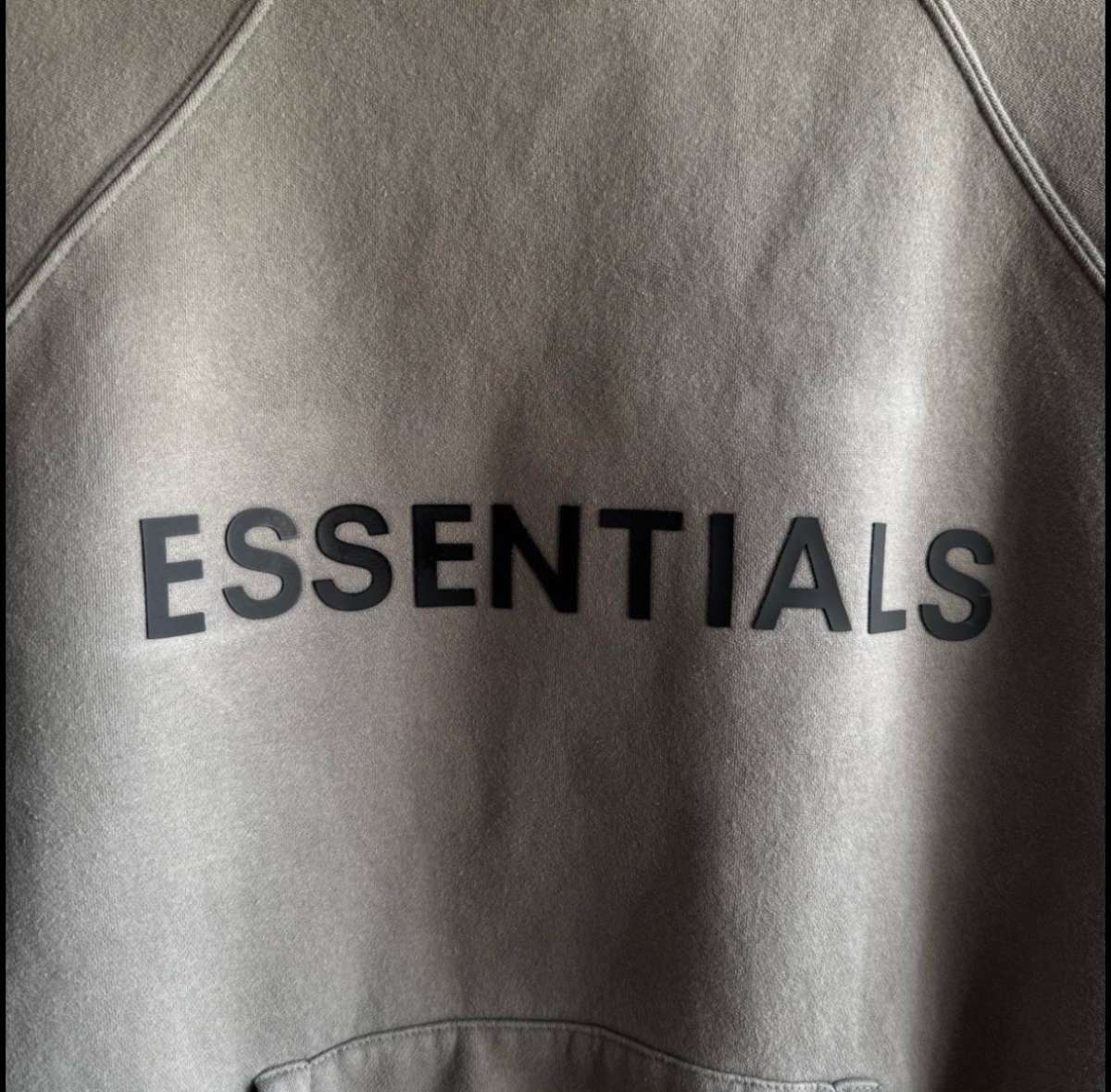 Fog Grey Essentials Hoodie
