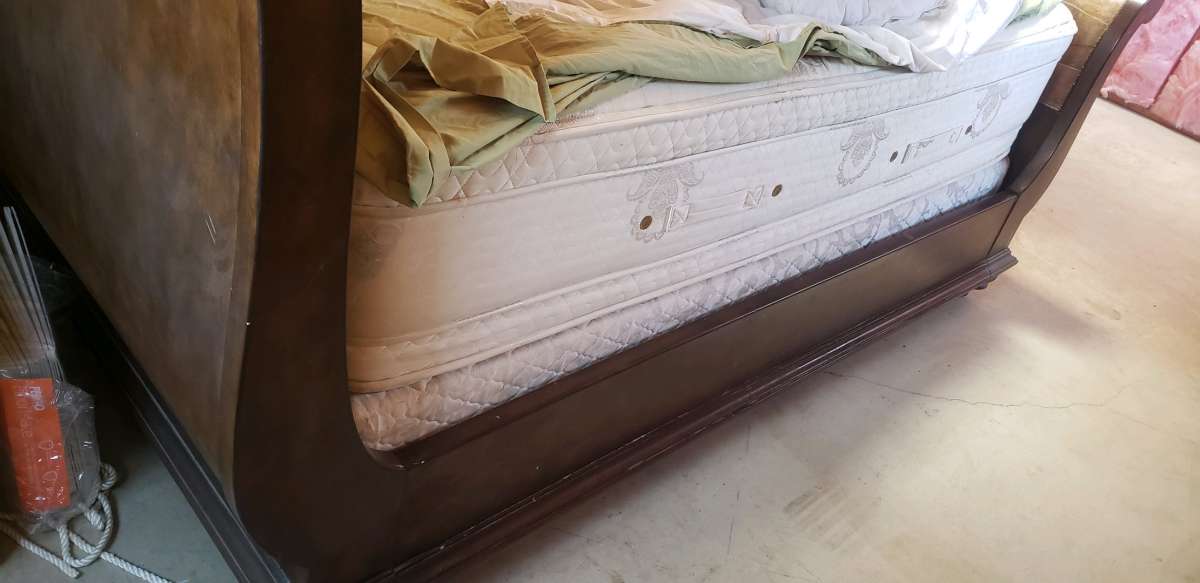 California king bed and Dresser