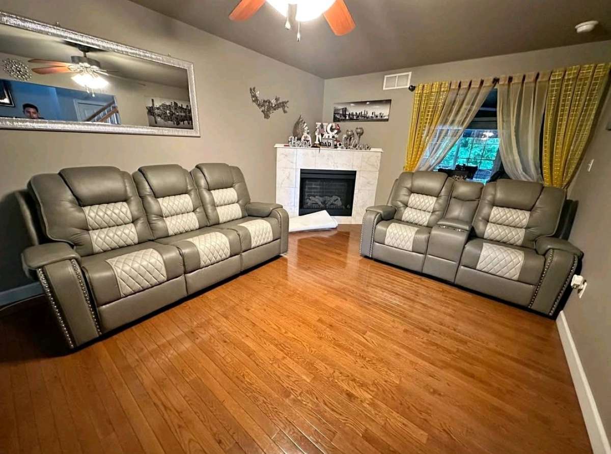 Set de reclinables Sofa y Loveseat