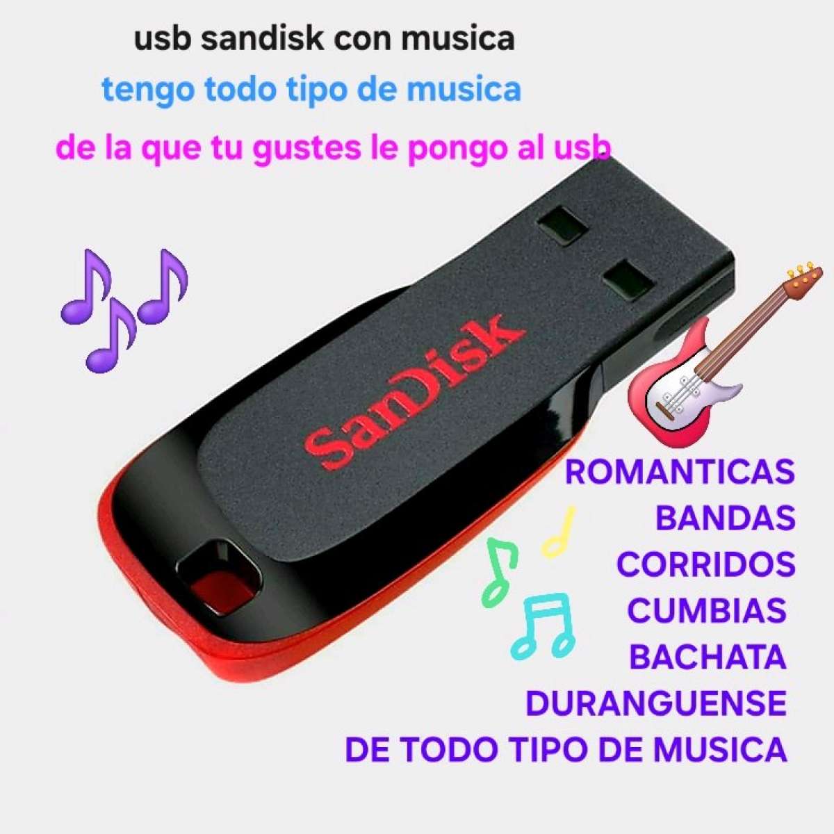 usb con musica