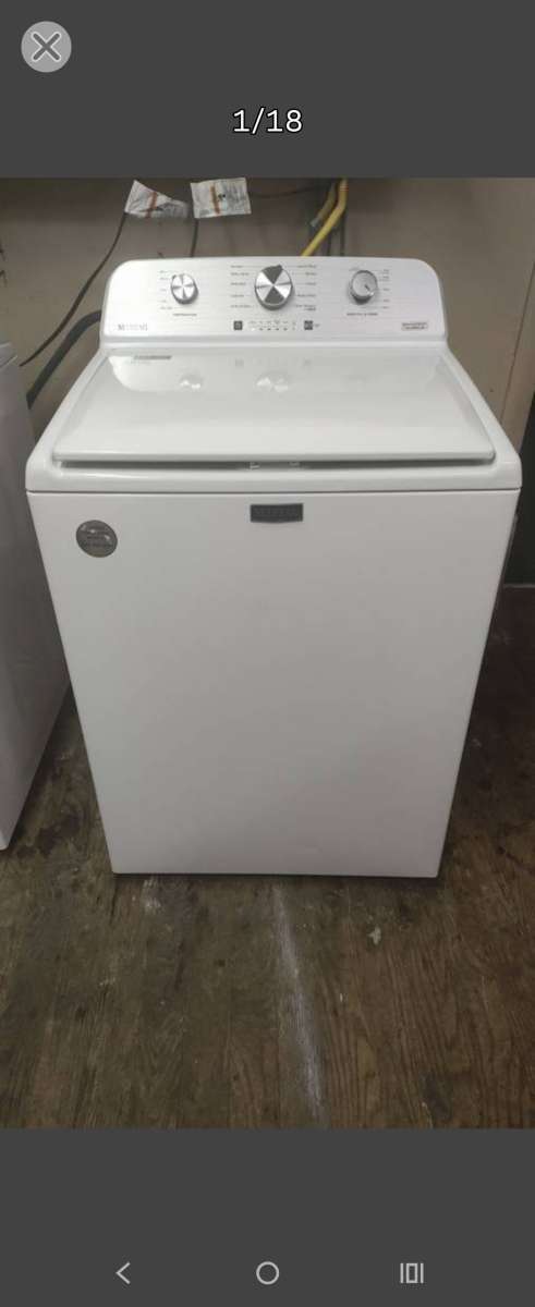 MAYTAG WHITE TOPLOAD WASHER