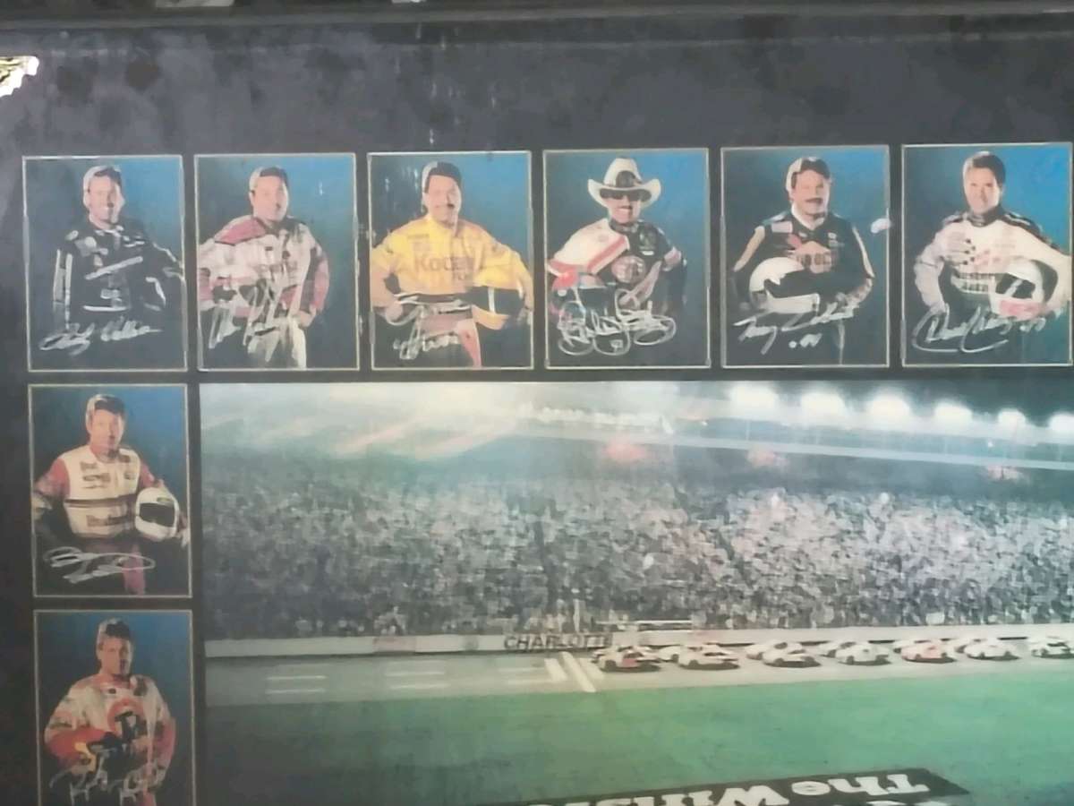 under The lights NASCAR painting