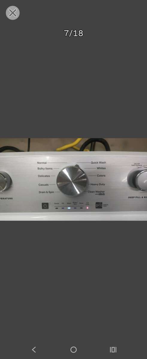 MAYTAG WHITE TOPLOAD WASHER
