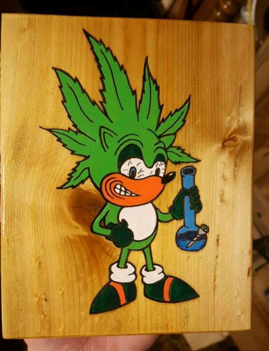 Kronic the Hedgehog wall decor