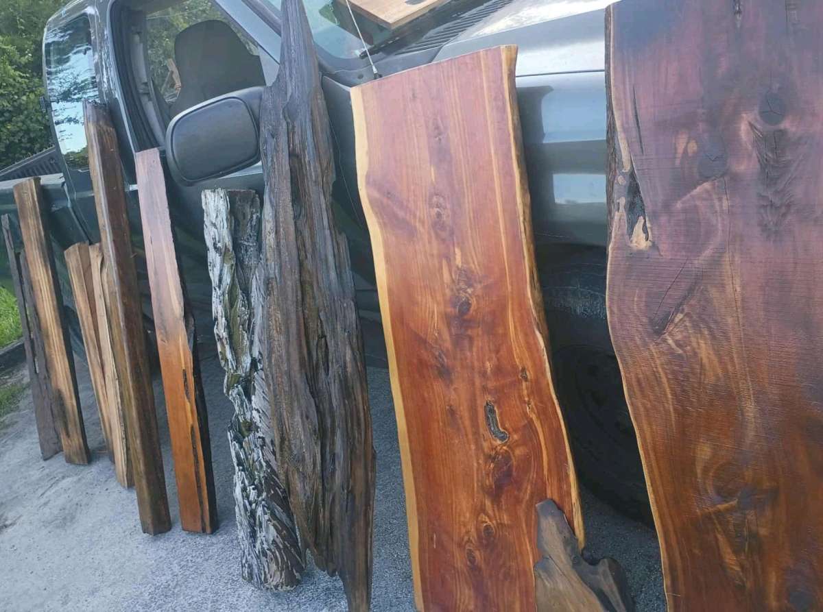 finished Cedar slabs for shelves