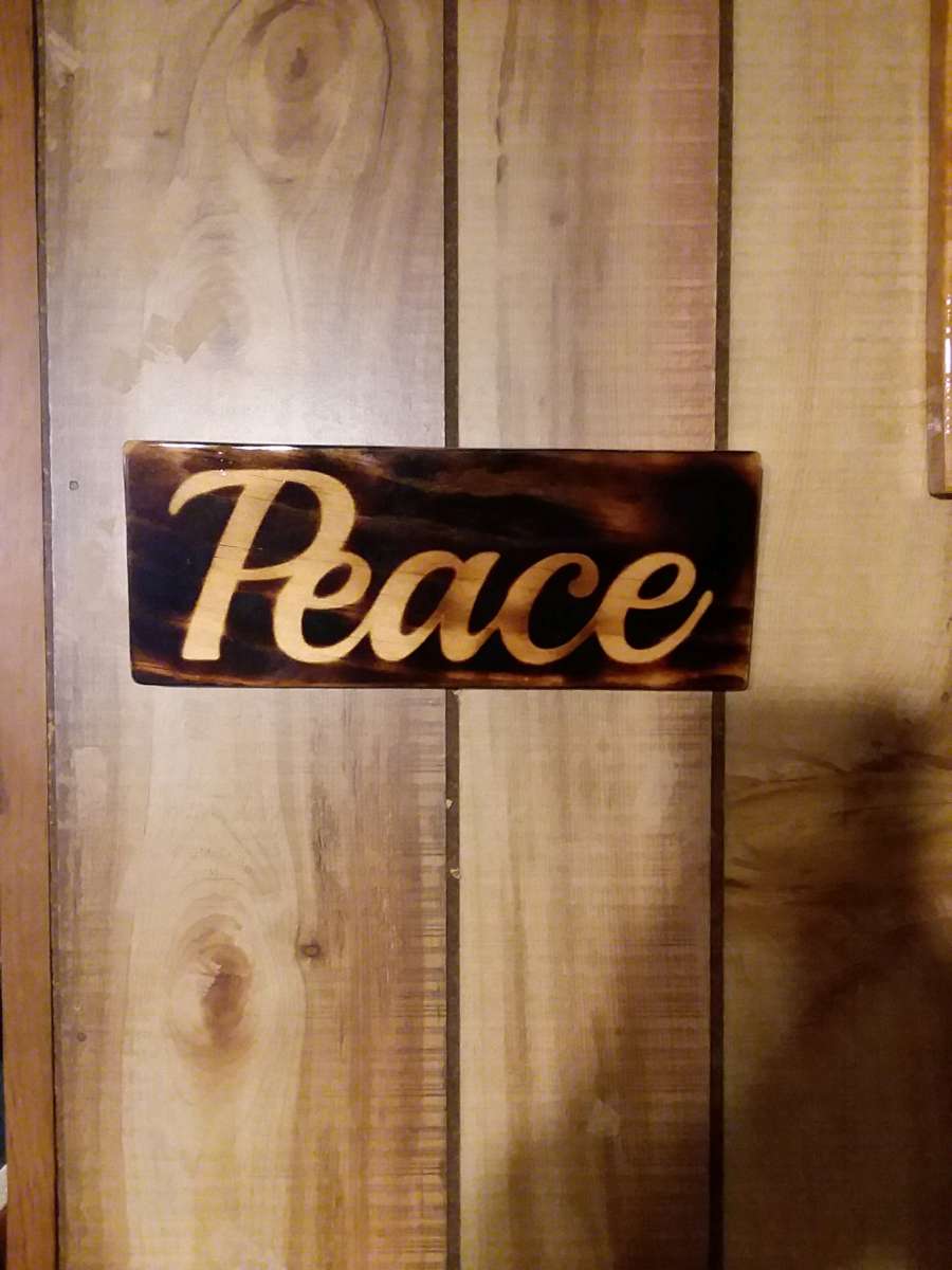 peace sign wall decor