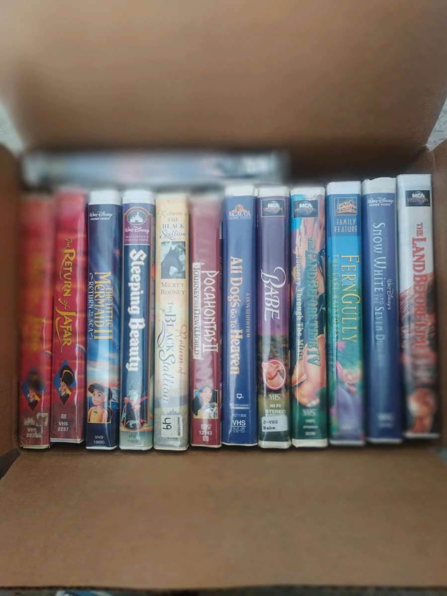 Disney Vintage VHS Tapes Bulk Media Lot of 13 Classic Kids M