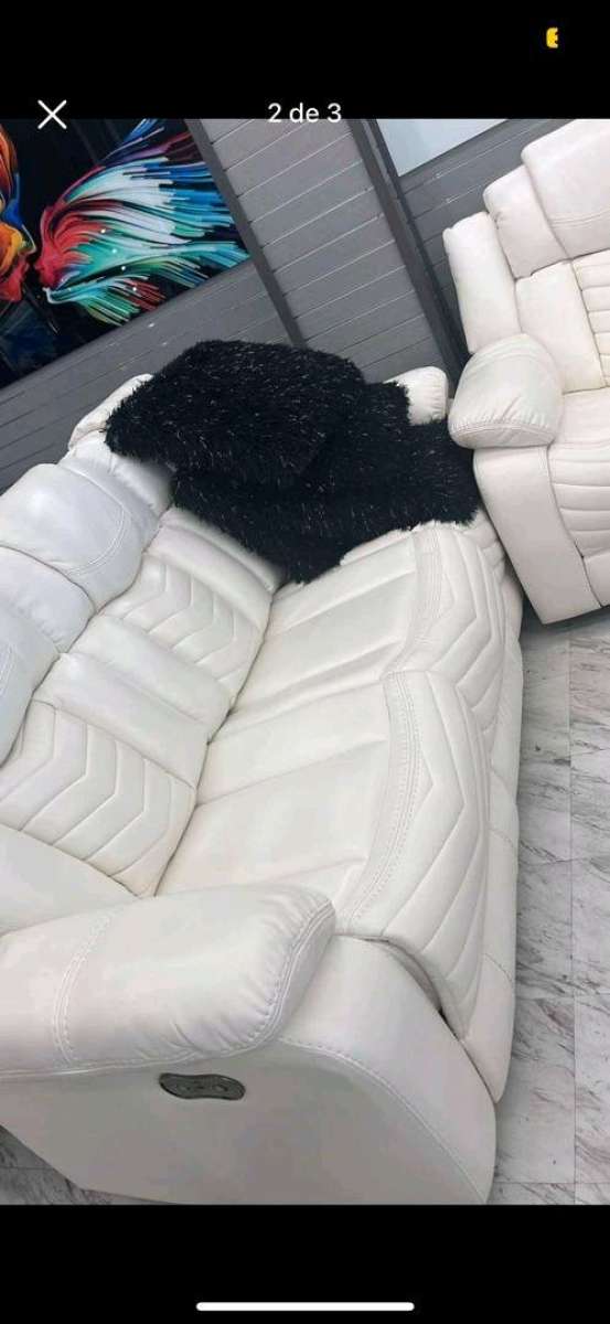 Set de reclinables elctricos Sofa y Loveseat