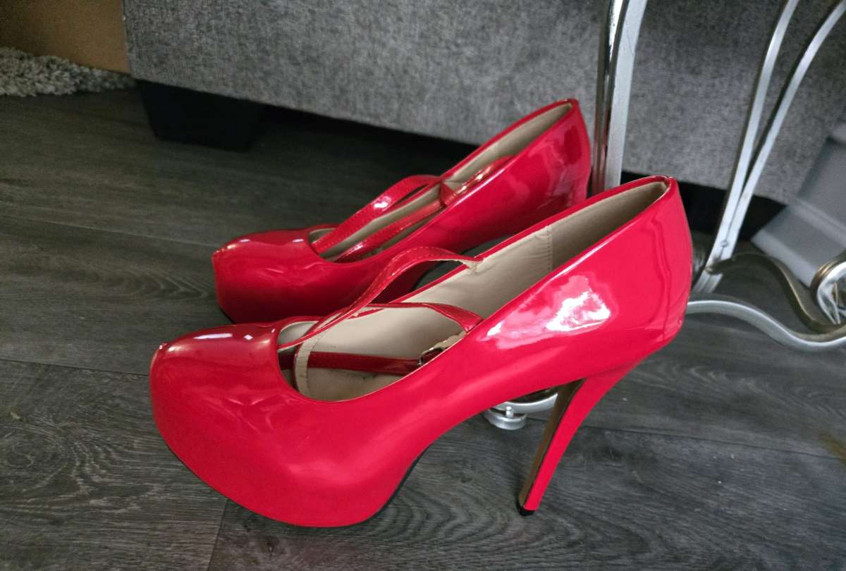 Jessica Rabbit Heels  Size 105 heels and wrap around straps