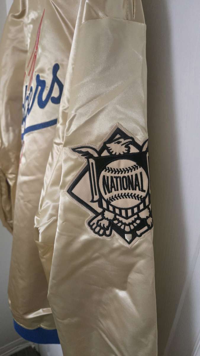 Mitchelle and Ness Dodgers jacket gold