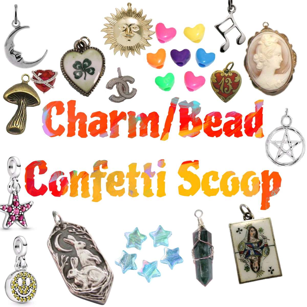 Charm and Bead Confetti Scoop