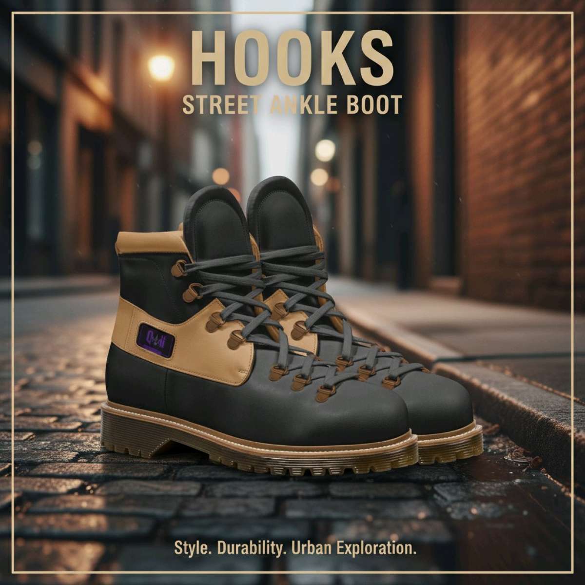 LIMITED EDITION Qwii Hooks Street Ankle Boot