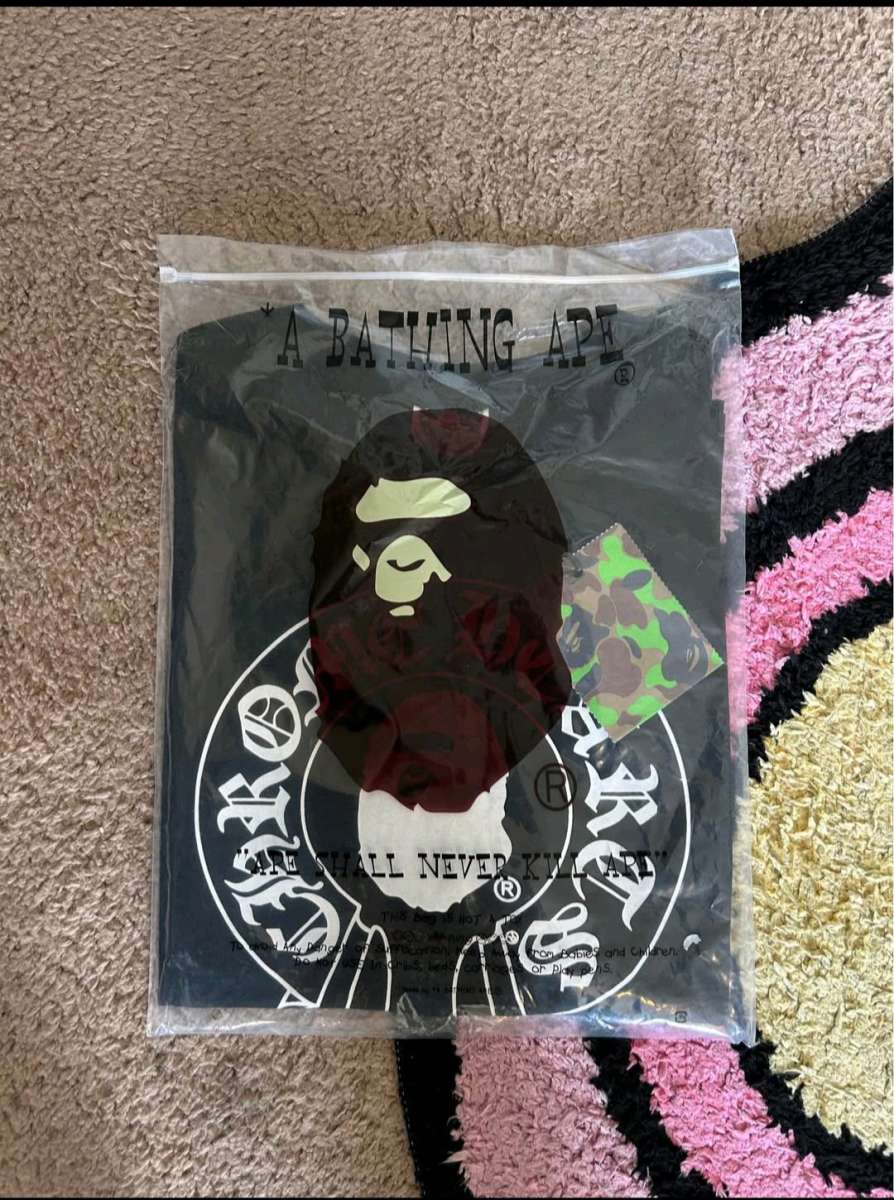 Bape Milo Black Chrome Hearts Tee  Sizes S M L XL