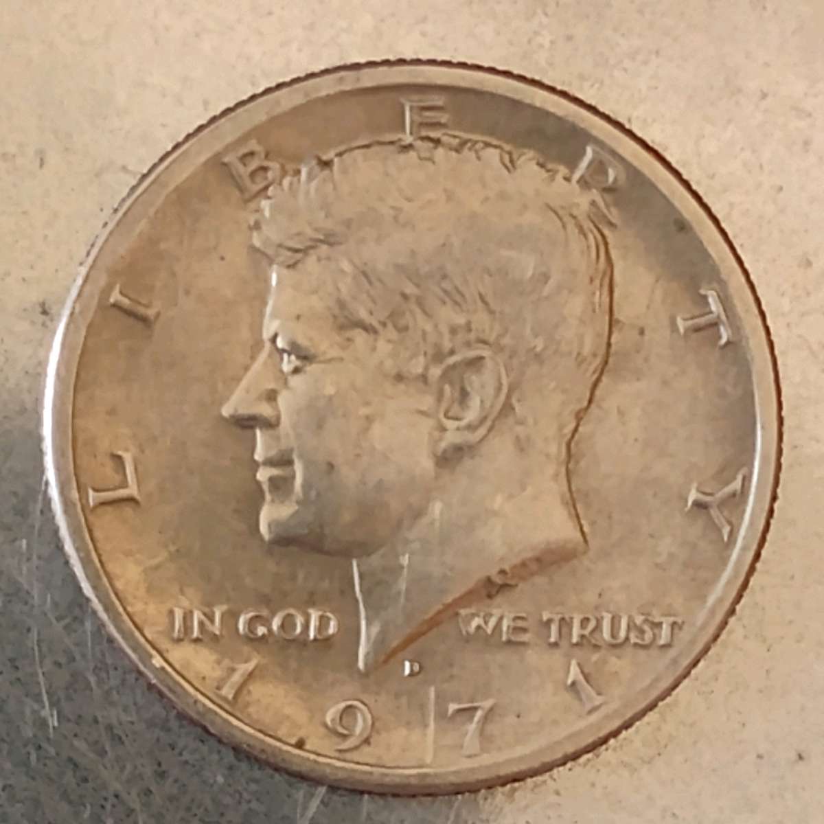 1971 D HALF DOLLAR