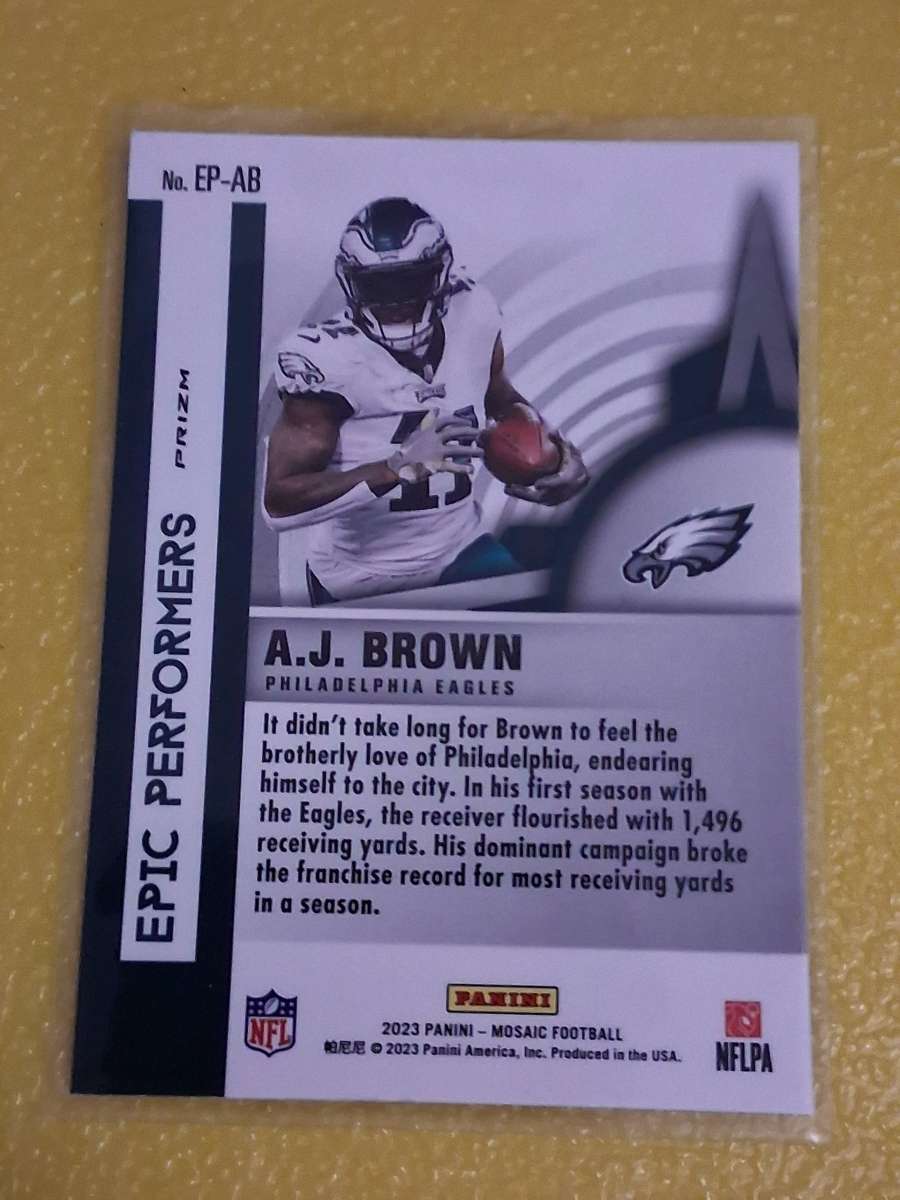 2022 AJ Brown Panini  Epic Performers Prizm