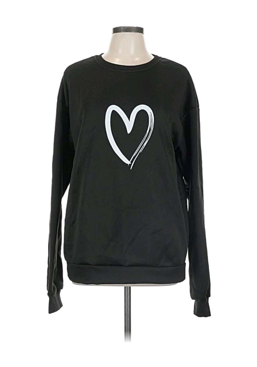 Womans black sweatshirt