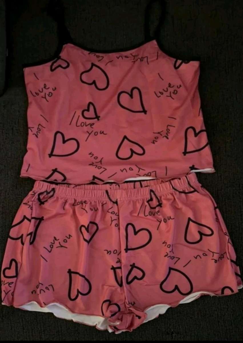2 piece cami amd shorts lounge wear set