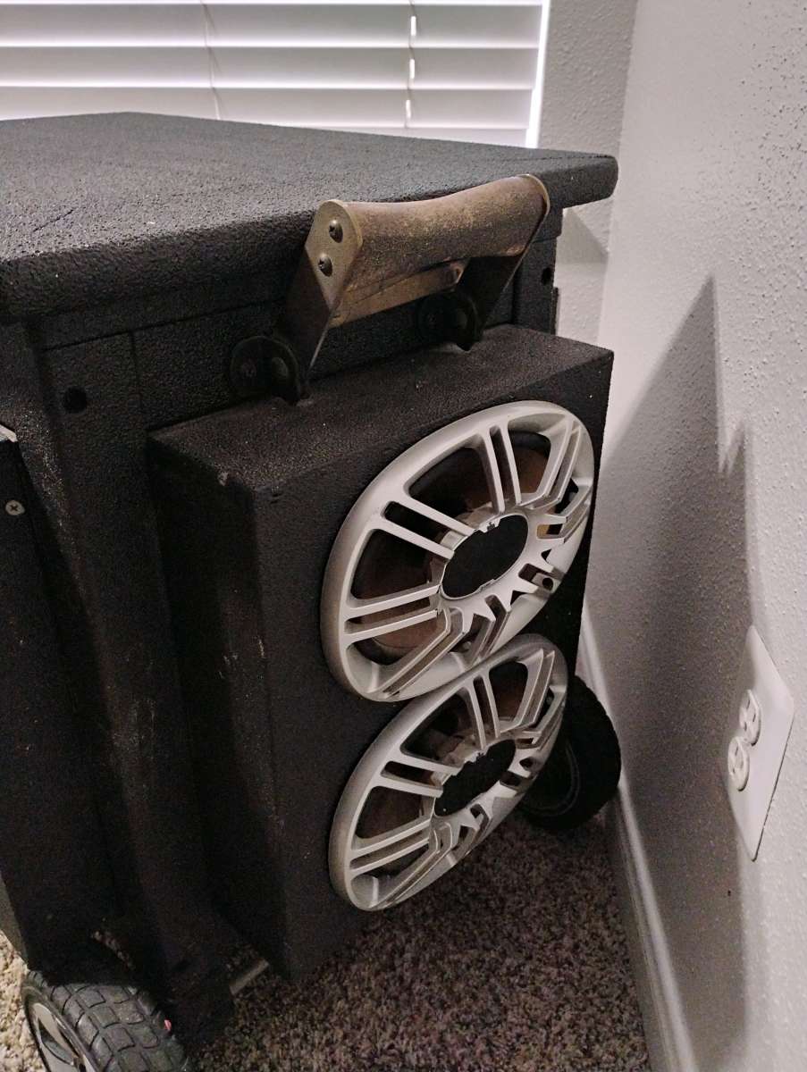 cooler with speakers