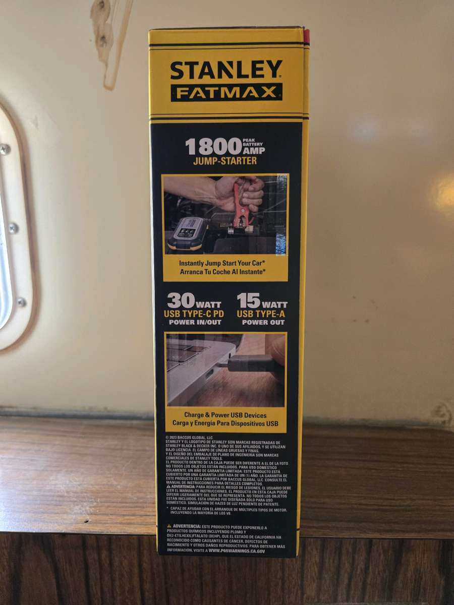 Stanley Fatmax 1800 Amp Jump Starter