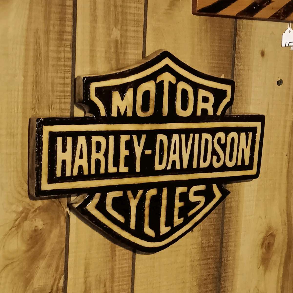 Harley Davidson pyrography