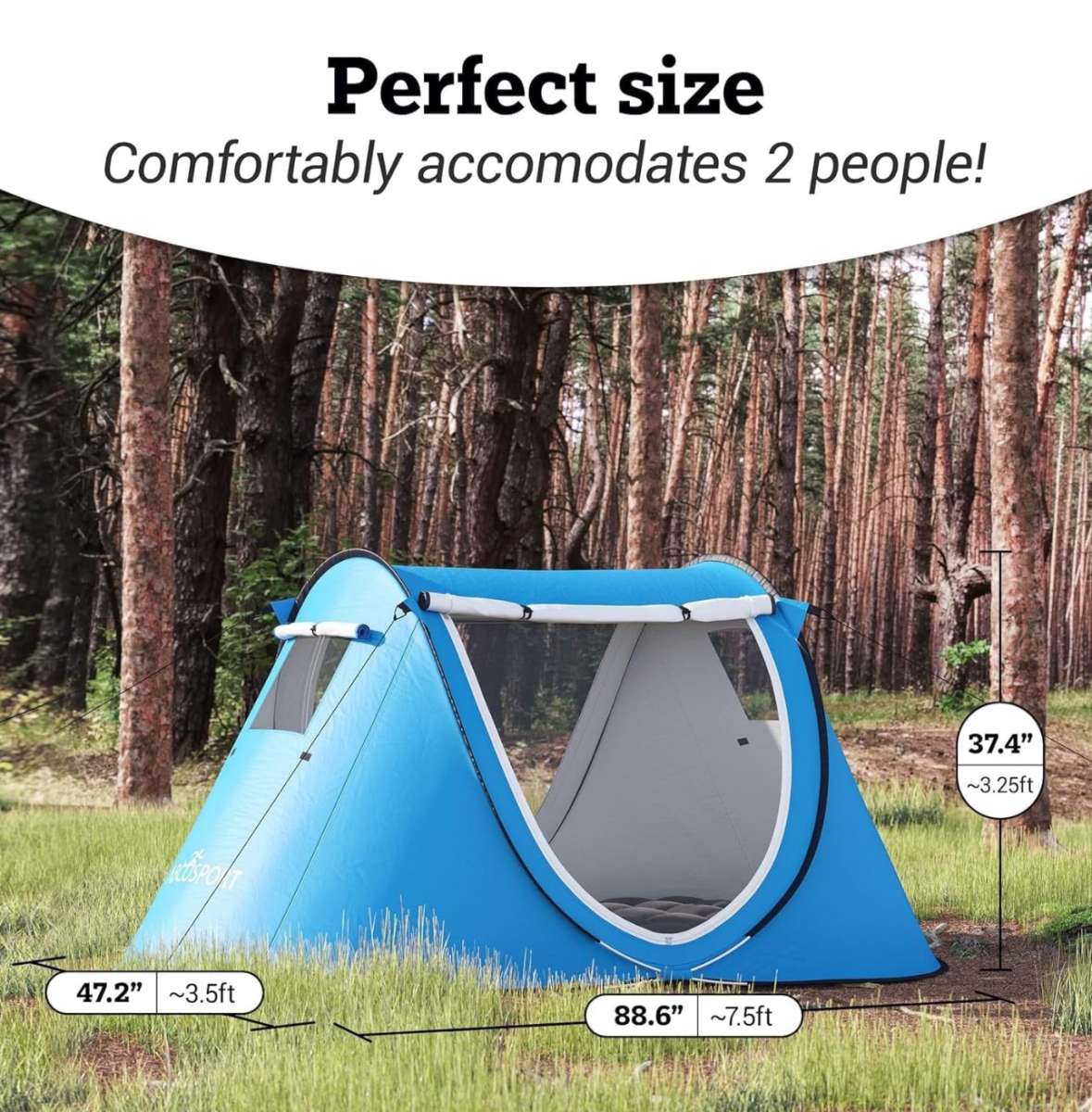 Abco Tech Pop Up Tent  Portable Tent for Camping