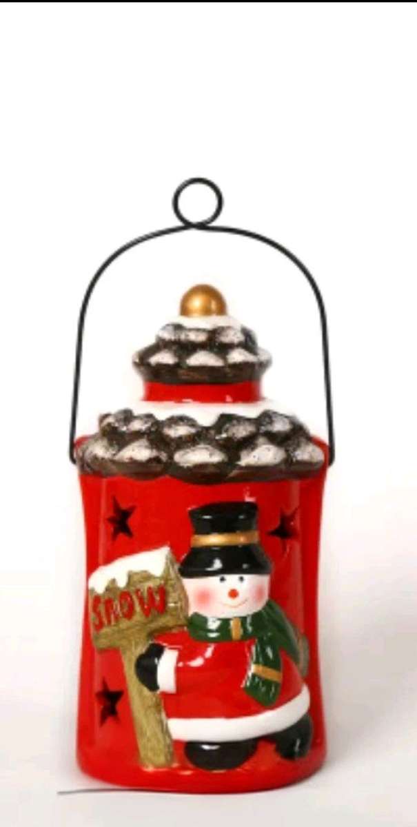 Snowman Lighted Figurine