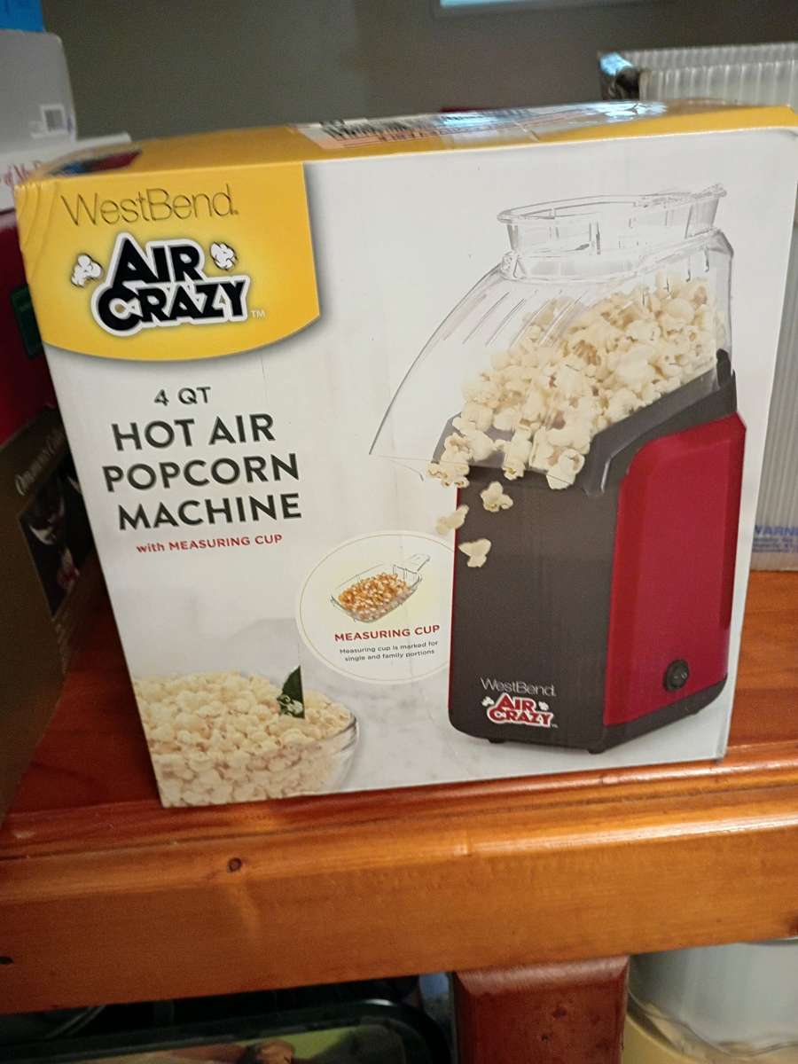 West bend Air Crazy 4 Qt Hot Air Popcorn Machine Never Used