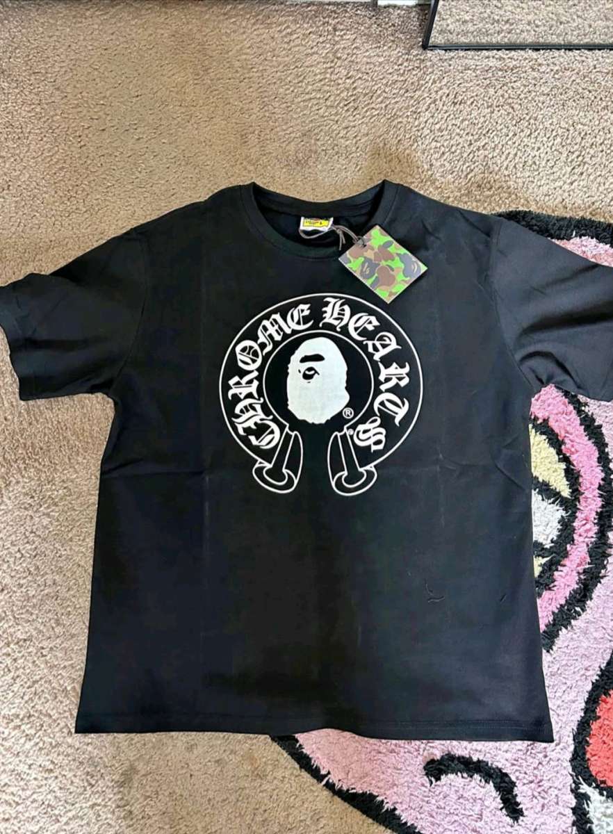 Bape Milo Black Chrome Hearts Tee  Sizes S M L XL