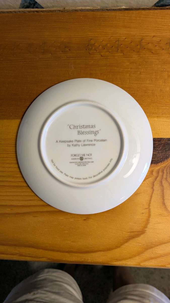 The American Greetings 6 Christmas Blessings Collector Plate