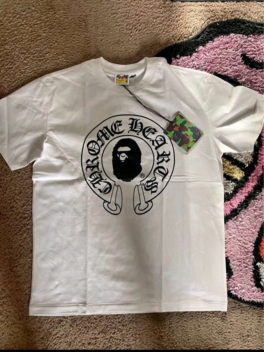 Bape Milo White Chrome Hearts Tee  Sizes S M L XL