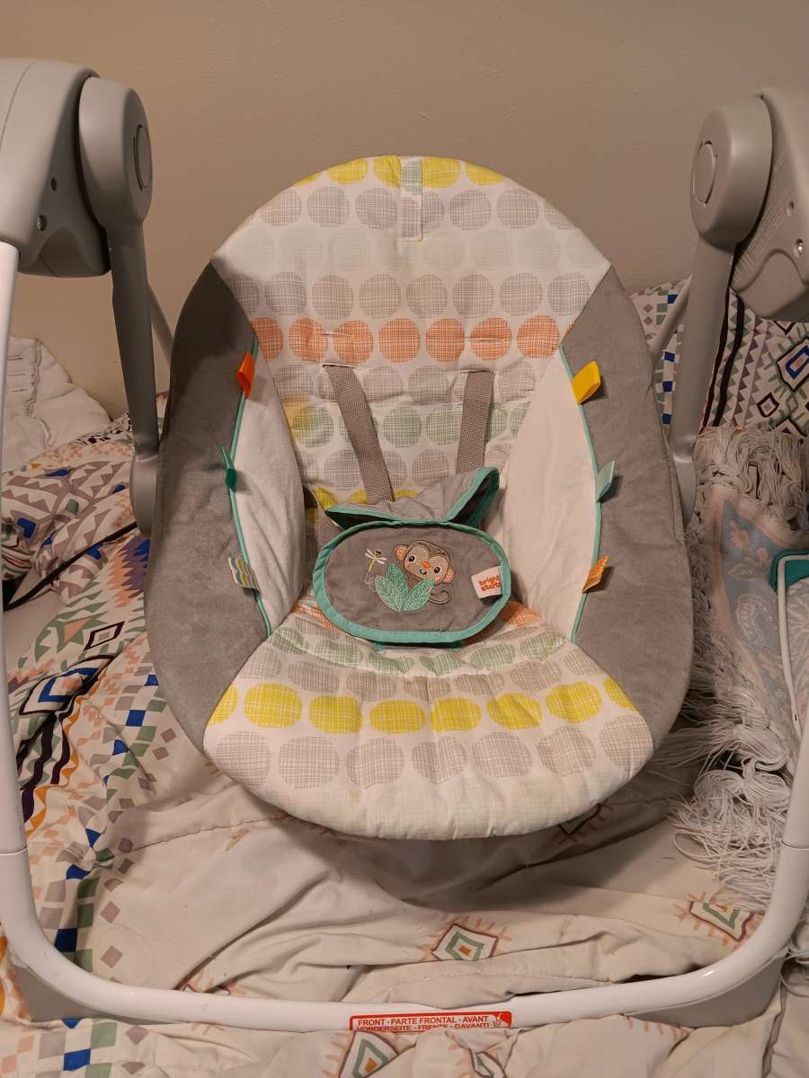 Baby swing and baby seat bundle