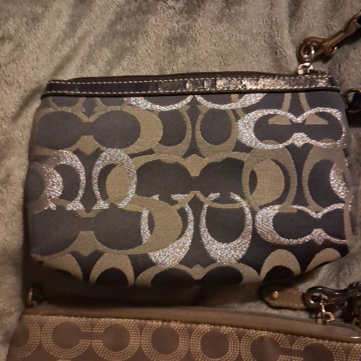 NWOT SET OF 3 VINTAGE COACH Vintage Wristlets  ID LANYARD