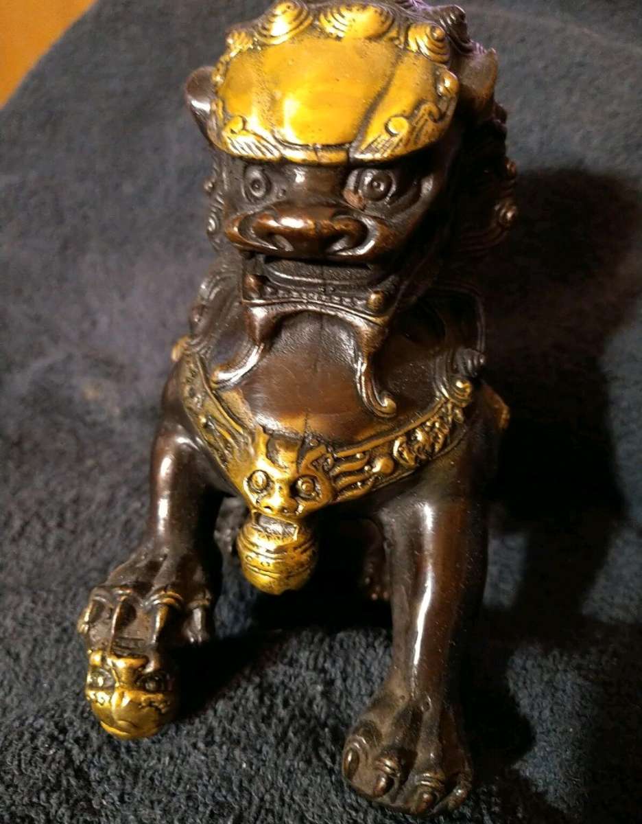 This Chinese Guardian Lion referred to as a Foo Dog or FuDog