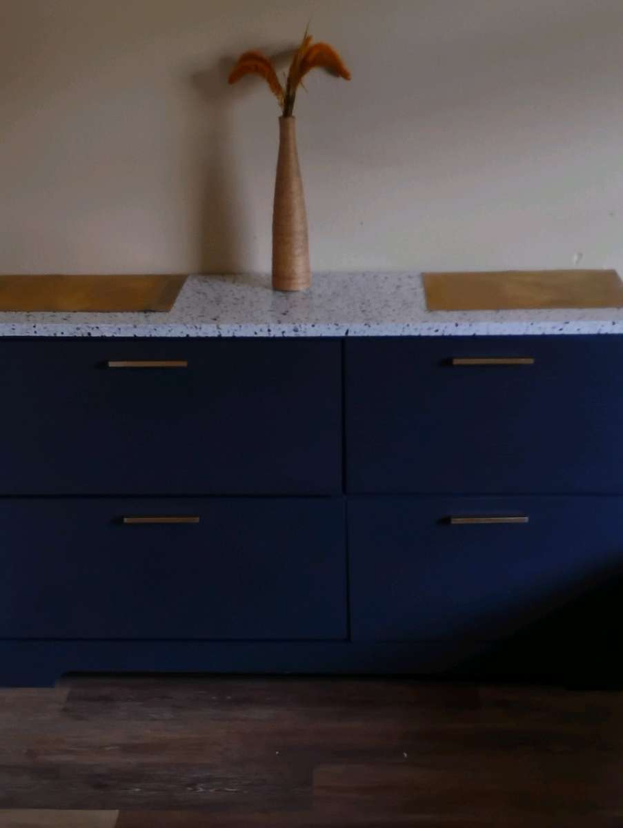 navy blue modern dresser