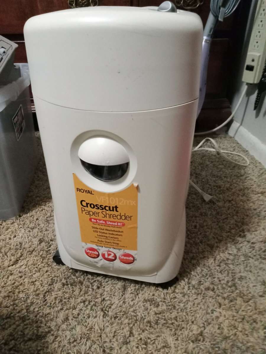 Crosscut paper shredder