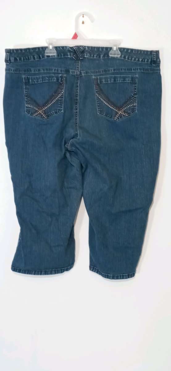 Womens Plus Size Denim Capris Just My Size 24