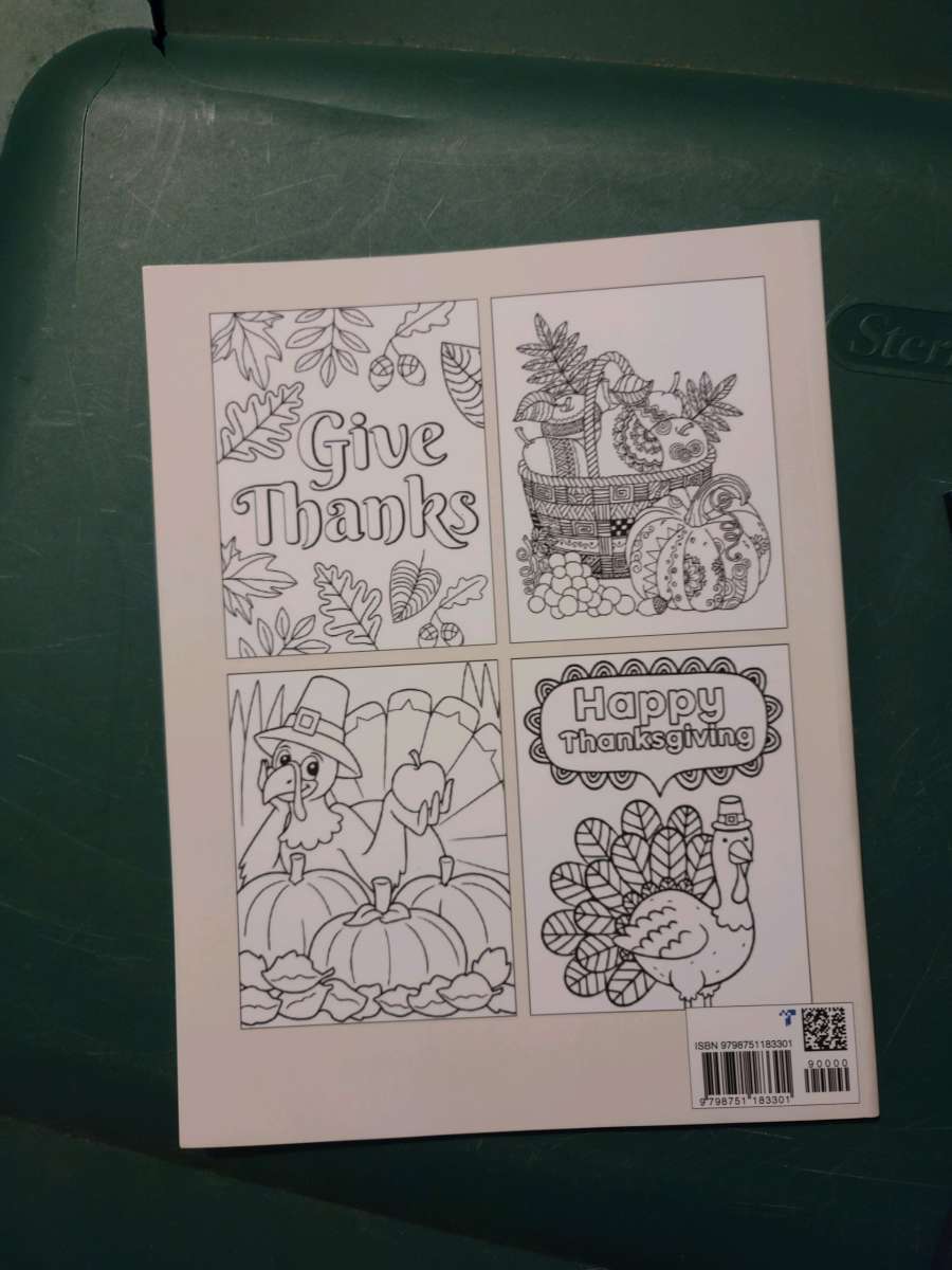 Thanksgiving coloring book