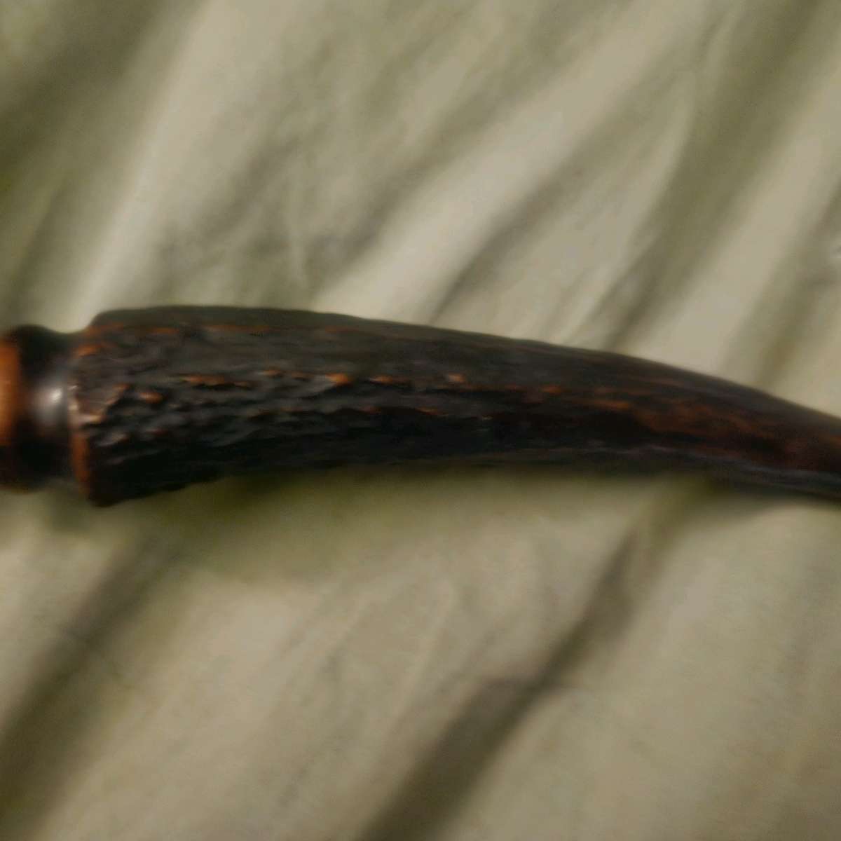 long antler handled sharpener