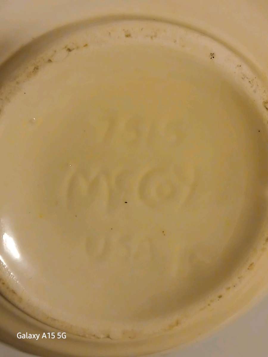 Vintage McCoy picture and bowl