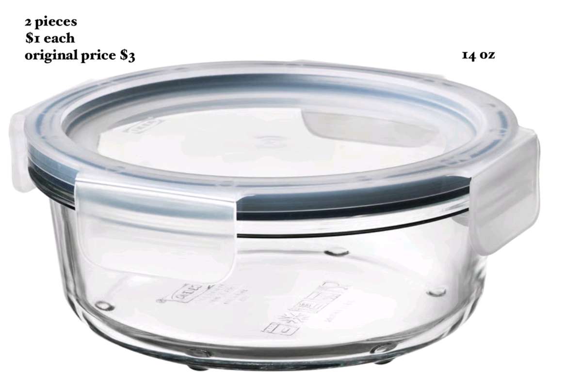 IKEA 365 Glass Food Containers and Loaf Pan and Jar