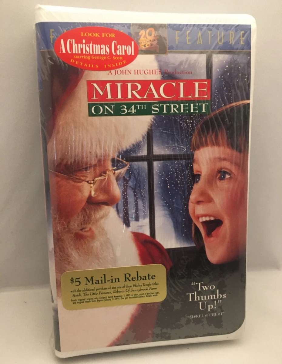 Miracle on 34th Street VHS 1995 SEALED See description below